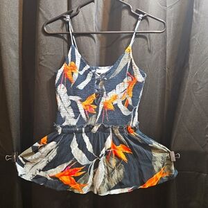 PATRONS OF PEACE Adjustable straps Elastic sexy Floral cami top